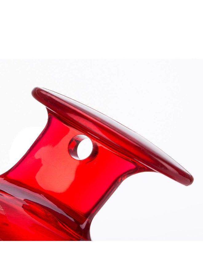 Red Blossom Hair Scalp Massager Shampoo Brush – Manual Head Massage Tool with Soft Silicone Bristles | Dandruff Removal, Scalp Exfoliation & Hair Growth Stimulation (Red)  - Image 5