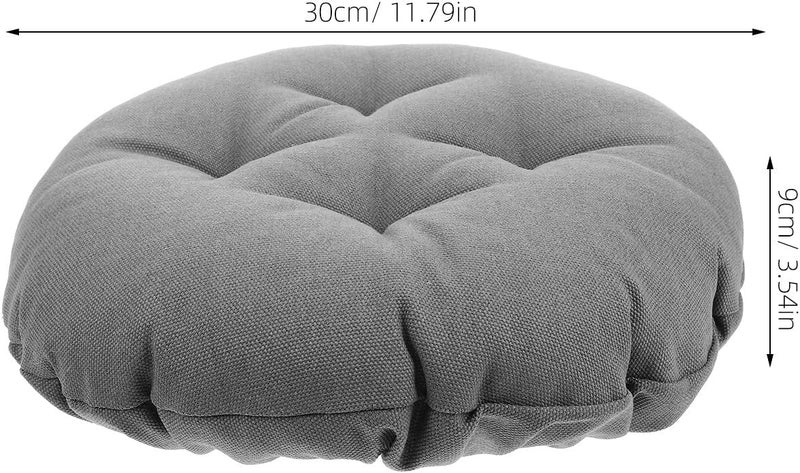 Stool Covers 30cm Thickened Elastic Seat Cushion, Washable Non-Slip Bar Stool Slipcovers in Dark Gray, Sturdy Round Chair Seat Protectors for Home and Bar Use - Image 2