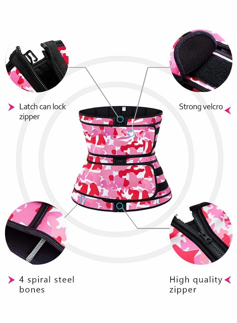 Y&D Double Belt Zipper Waist Trainer, Corset For Women Everyday Workout Body Shaper - Image 4