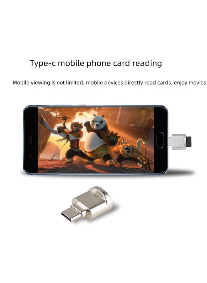 أكينو قارئ بطاقة Mini Tf للهاتف المحمول - قارئ بطاقات OTG 3.0 من نوع Type-C لأجهزة هواتف Huawei وأندرويد - Image 4