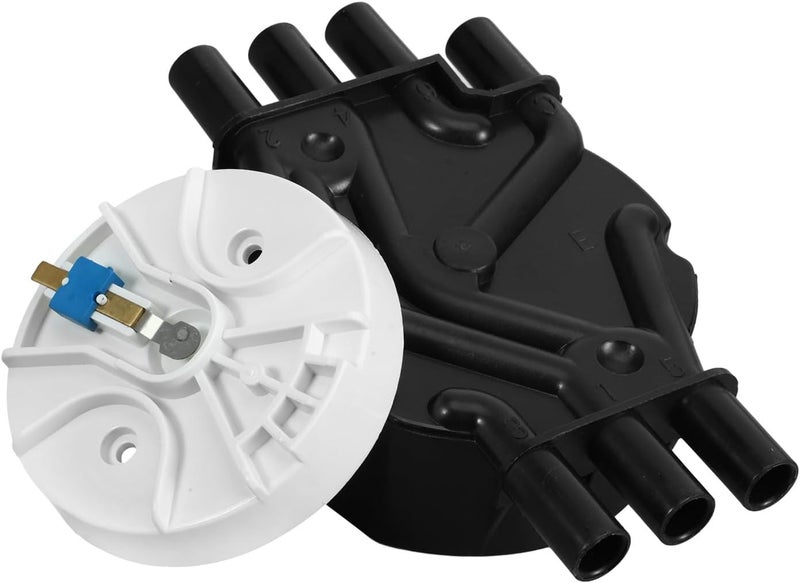 Heavy Duty Car Ignition Distributor Cap and Rotor Replacement Kit for Engines with Distributor Cap and Rotor Set - Image 1
