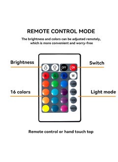 Generic Crystal Diamond Table Lamp, 16 Color Changing RGB LED Night Light, Touch & Remote Control, Rechargeable Rose Prism Lamp for Bedroom, Living Room, Festival, Restaurant, Bar, Romantic Date Lighting Decor, decoration  - Image 4