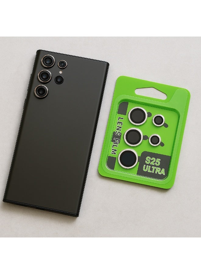 Samsung S25 Ultra Camera Lens Protector – Metal Ring + HD Glass – Full Coverage – Scratch Resistant - Image 2