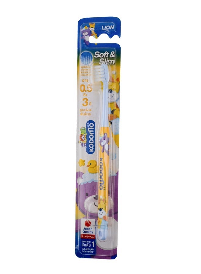 Kodomo Children's Toothbrush (Soft&Slim) 0.5-3 Yrs