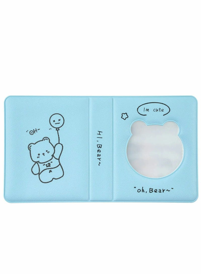 Excefore 3 Inch Mini Photo Album Kpop Photocard Binder, Bear Hollow Holder Book, Business Card Book Holder, Sleeves 36 Pockets  - Image 2