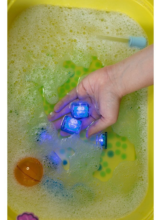 Glo Pals X Sesame Street Water-Activated Light-Up Cubes For Sensory Play (Cookie Monster - Blue) - Image 4