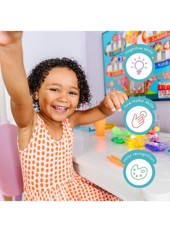 Glo Pals X Sesame Street Water-Activated Light-Up Cubes For Sensory Play (Cookie Monster - Blue) - Image 5