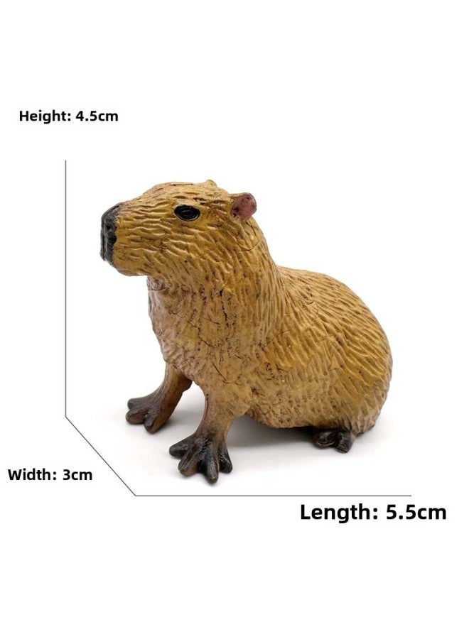 Animal Model Special For Teaching And Education Animal Model Kangaroo Elephant Lion Tiger Deer Ostrich Wolf-Color:2329 Capybara (29g) Capibala  - Image 1