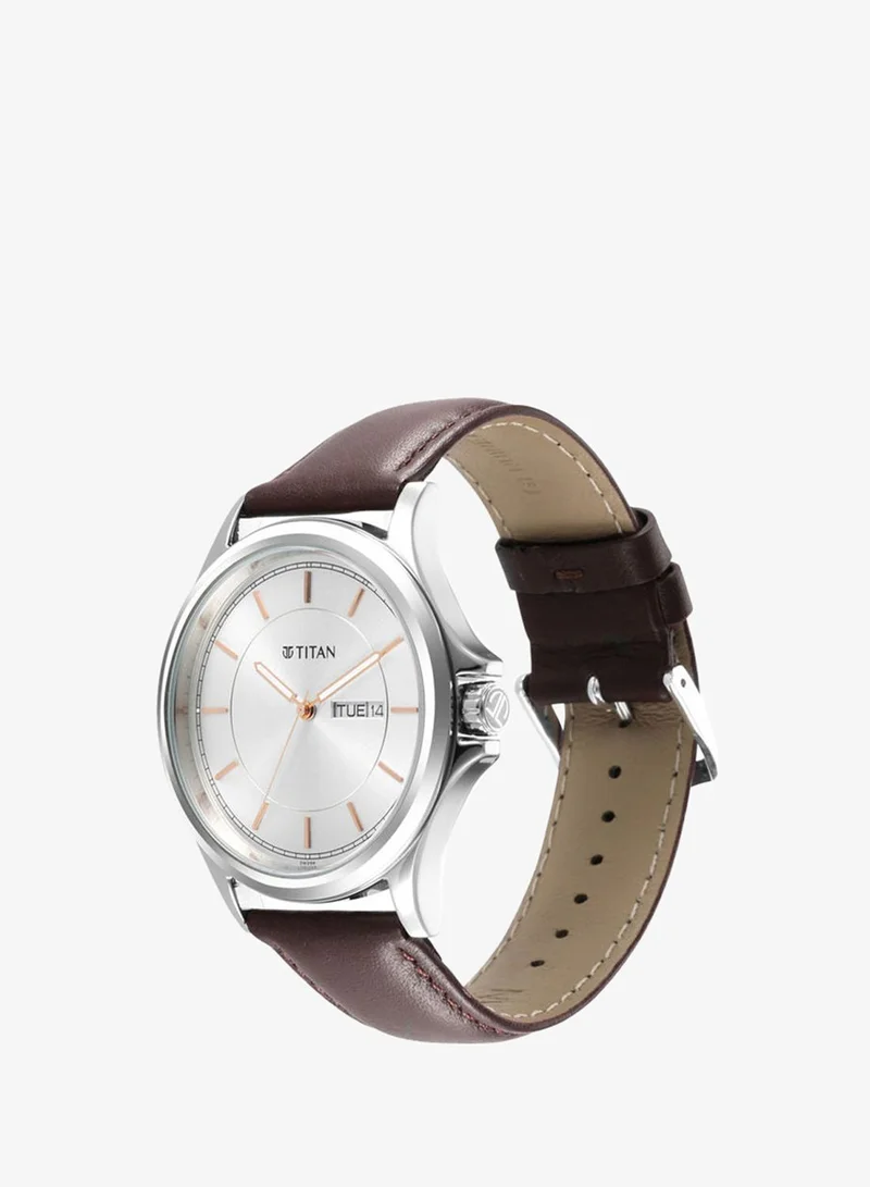 TITAN Leather Analog Wrist Watch 1870SL03