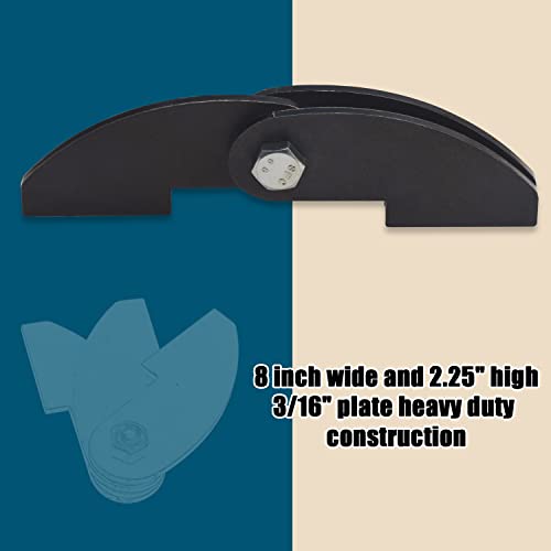 Ohoho Heavy Duty BBQ Smoker Hinge for BBQ Smoker Hinge Doors - Size: 8 X 2 1/4" DIY Parts Weld On Large 3/16 Plate Steel -Weld on - Image 4