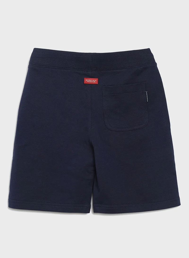 bhpoloclub Youth Logo Print Shorts