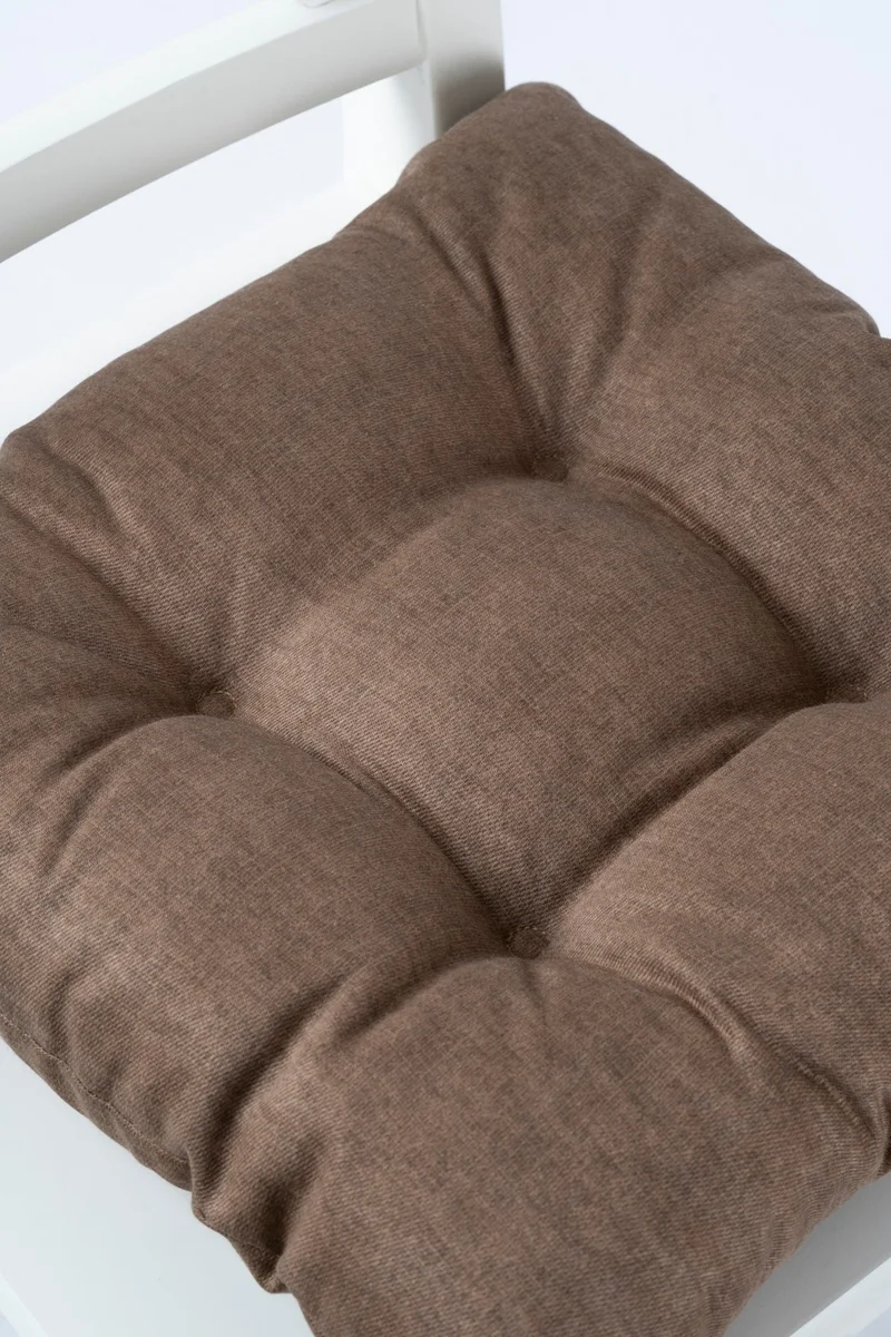 Altın Pamuk Golden Cotton Goldenpamuk Beta Pofidik Coffee Chair Cushion With Lace 40X40CM