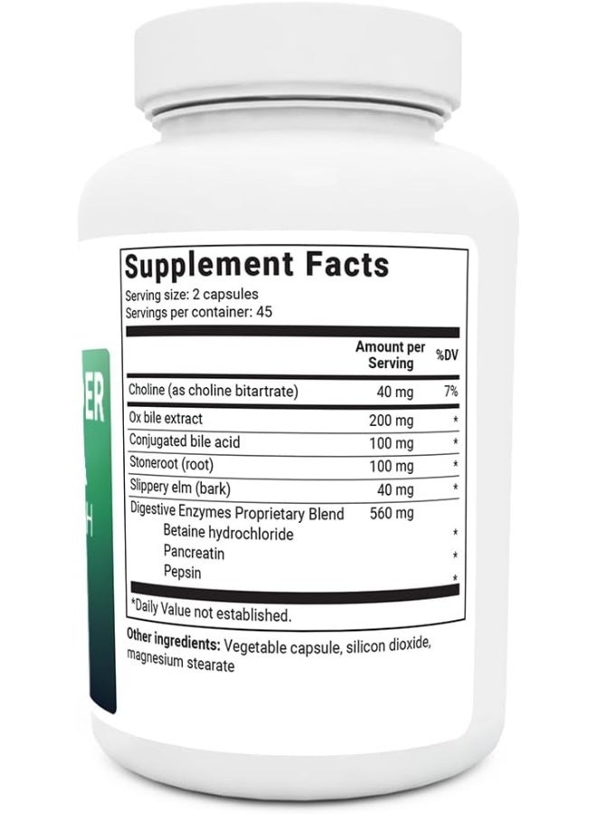 Dr. Berg Nutritionals Gallbladder Formula Conatins Purified Bile Salts- 90 Capsules - Image 2