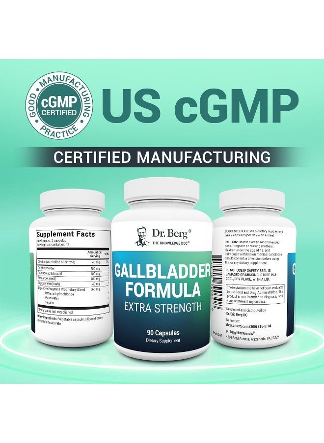 Dr. Berg Nutritionals Gallbladder Formula Conatins Purified Bile Salts- 90 Capsules - Image 5