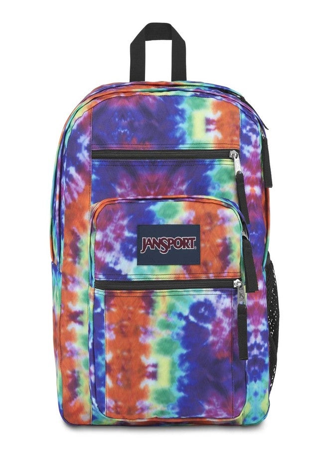 JanSport Unisex-Adult Big Student Backpack, Red Multi Hippie - JS0A47JK - Image 1