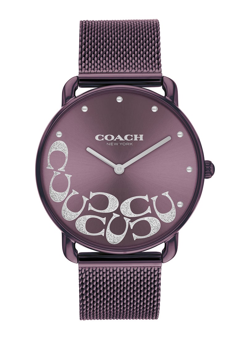 COACH Round Analog Women's Purple Case Wrist Watch - 14504339  - Image 1