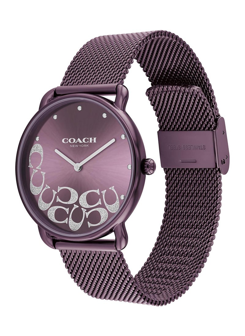 COACH Round Analog Women's Purple Case Wrist Watch - 14504339  - Image 2