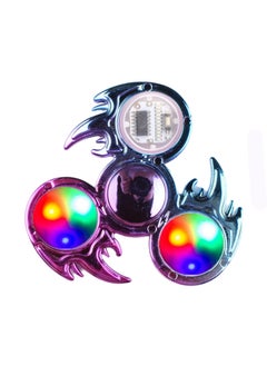 Purple And Blue Hot Wheel Light Up Fidget Spinner Can Relieve Stress And Anxiety, Decompression Desktop Spinning Top Toy, Finger Gyroscope Metal Focus Birthday Gift