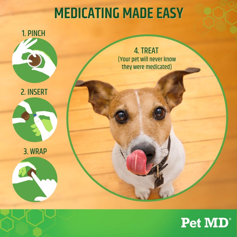 Pet MD Wrap A Pill Bacon Flavor Pill Paste for Dogs - Create a Pocket to Hide Pills and Medication - 59 Servings - Image 3