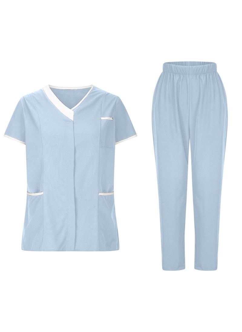 KUYING New V-neck Split Style Medical Work Uniform  - Image 1