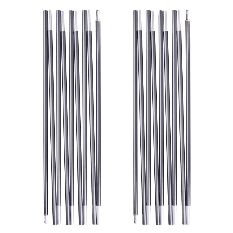 Triwonder Tent Pole Replacement Aluminum Camping Rod Accessories Multifunction Tent Poles, 2 Poles (12.14 Ft) - Image 1