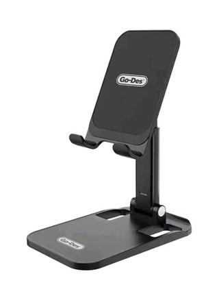 Premium Foldable Desktop Phone & Tablet Holder – Dual-Level Adjustable Aluminum Stand with 360° Rotating Head, Anti-Slip Silicone Base, and Device Gripper Pads – Supports Smartphones & Tablets Up to 13” – Sleek, Portable & Ideal for Desk, Home, or Office Use - pzsku/Z14EE7CBC0FA3C8139FD1Z/45/1745315945/244c980d-9472-43a6-a848-99caaf35a3ff