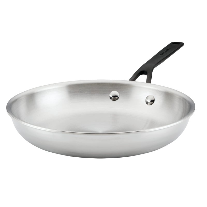 KitchenAid Polished Stainless Steel Frying Pan/Skillet, 10-Inch - Image 1