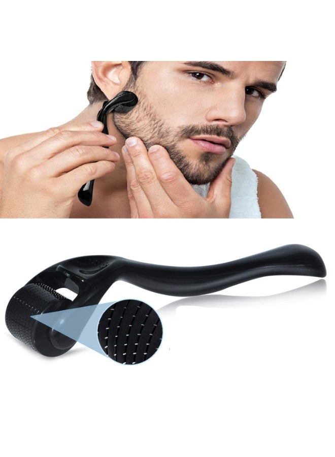 Beard OIL Beard Growth Kit, Beard Roller Kit, Natural Beard Growth Oil for Patchy Beard, Beard & Mustache Facial Hair Growth, Beard Oil, Beard Balm, Beard Roller, Brush, Comb, Storage Bag, Gifts for Men - Image 5