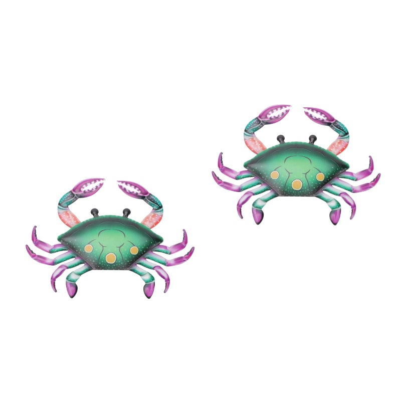 2 pcs Wall Hanging Adornment Crab Design Pendant Household Decor for Home - Image 1