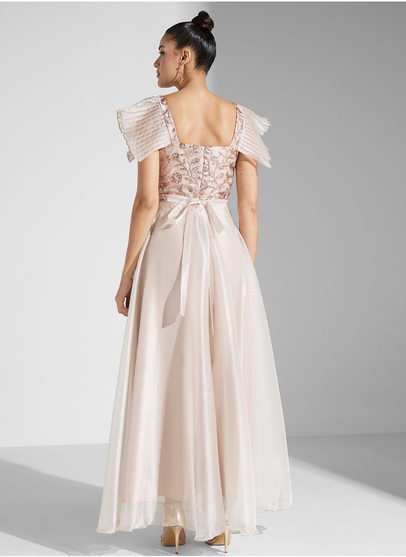 Iyra Flared Sleeve Tiered Dress  - Image 2