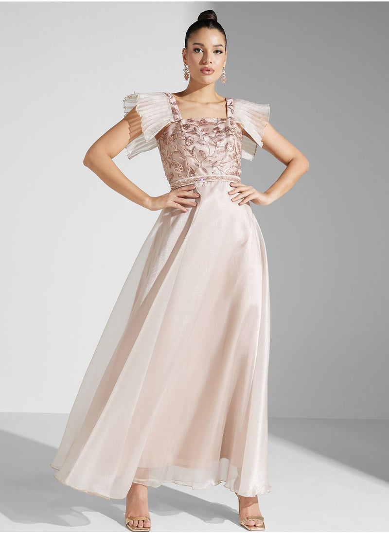 Iyra Flared Sleeve Tiered Dress  - Image 4