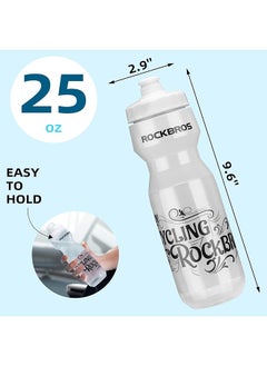 روكبروز زجاجة مياه لركوب الدراجات من ROCKBROS، سعة 20-25 أونصة، خالية من مادة BPA  - Image 5