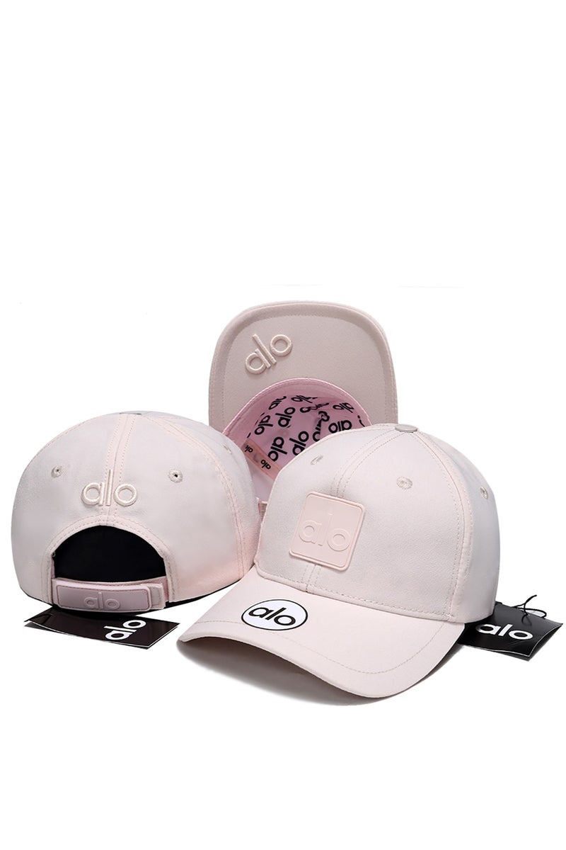 Alo Yoga Light Pink Baseball Cap Multi - Element Alo Logos & 3D Patch Design