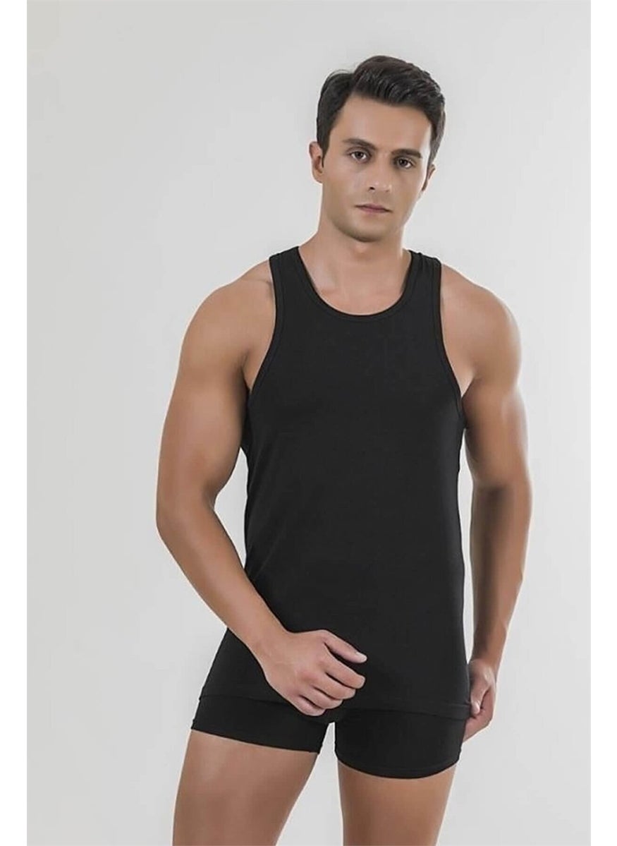 pierre cardin 145 Men's Modal Athlete Boxer Suit -Black  - Image 1
