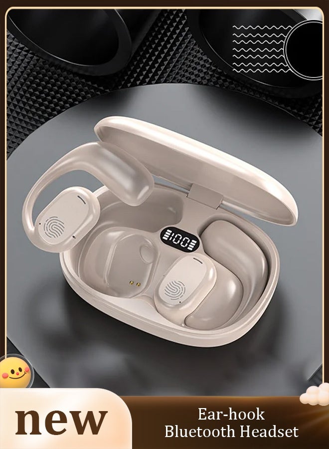 EarHook Bluetooth Earbuds with Crystal Clear Sound Waterproof Sports Earphones with a Built-in Microphone Wireless Earphones for mobile phones, featuring over 30 hours of battery life, perfect for the gym, running, and driving. - Image 1