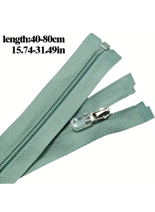 5pcs Light Grey 60cm Sun Protection Zipper for Sports Attire Nylon - Image 5
