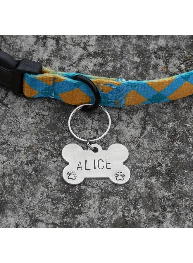 40 Pcs Silvery Sublimation Aluminum Blank Dog Tags For DIY Keychains Pets Tags 1.5x1 - Image 4