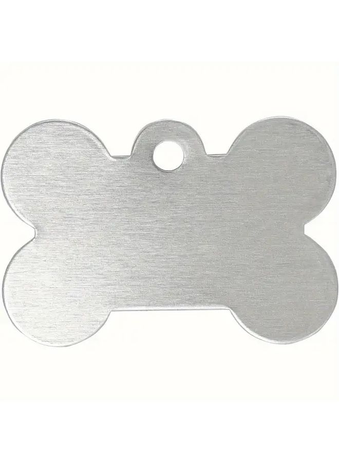 40 Pcs Silvery Sublimation Aluminum Blank Dog Tags For DIY Keychains Pets Tags 1.5x1 - Image 2