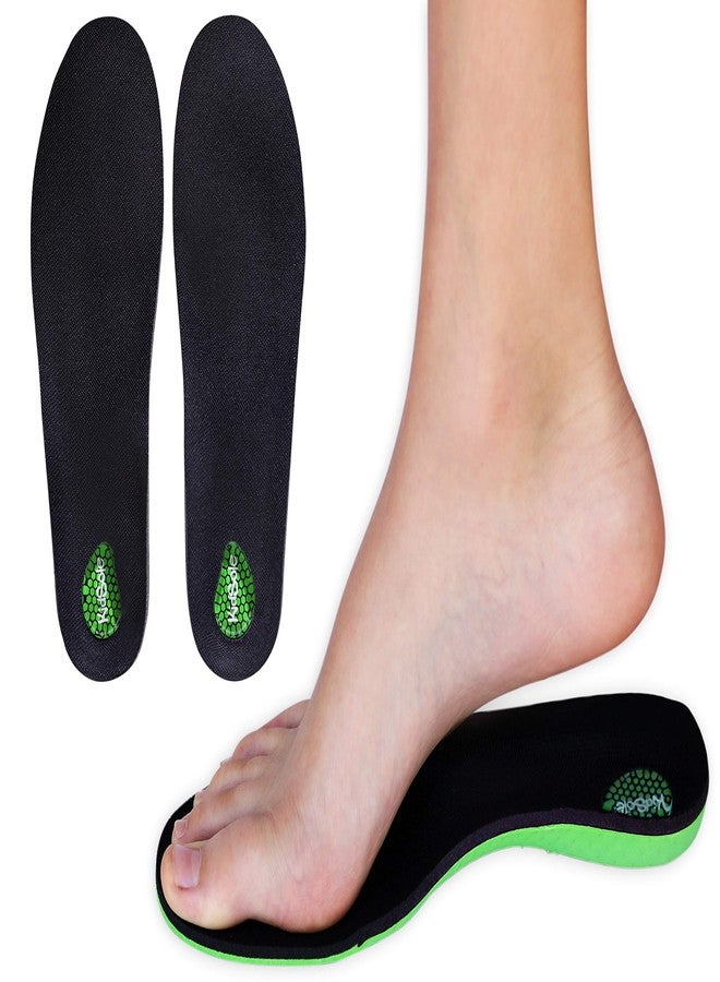 KidSole Green Martian: Arch Support Soft & Strong Insole. Slim & Lightweight Design with Memory Foam Top. ((24 CM) Kids Size 3-6) - Image 1