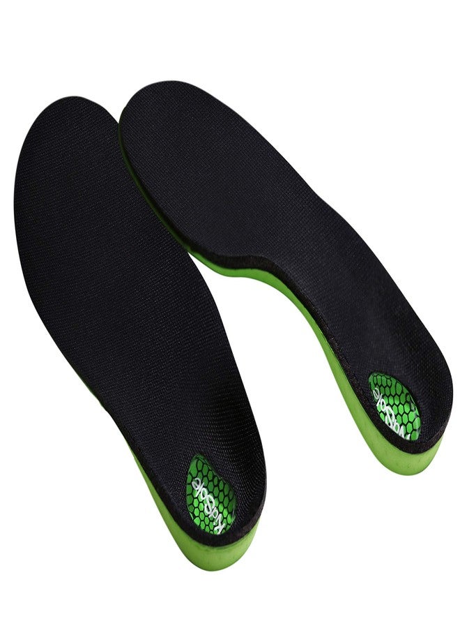 KidSole Green Martian: Arch Support Soft & Strong Insole. Slim & Lightweight Design with Memory Foam Top. ((24 CM) Kids Size 3-6) - Image 2