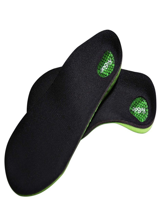 KidSole Green Martian: Arch Support Soft & Strong Insole. Slim & Lightweight Design with Memory Foam Top. ((24 CM) Kids Size 3-6) - Image 4