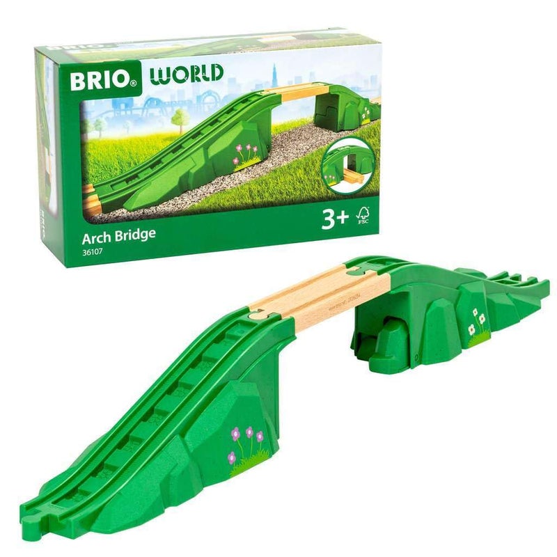 BRIO World 36107 Arch Bridge Toy Train Set Accessory for Kids Aged 3 Years Up - Image 2