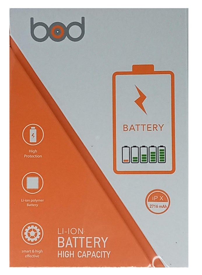 بود بطارية آيفون X بسعة 2716 مللي أمبير، ماركة Bod - Image 3