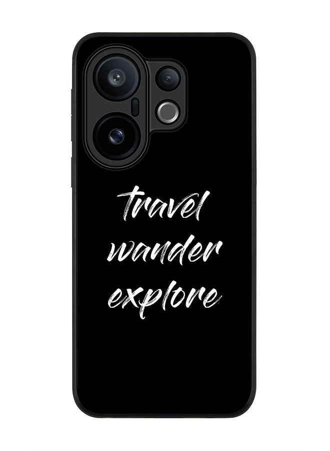 Stylizedd For vivo X200 FE / S30 Pro mini Case,Slim fit Camera Protection, Shockproof Thin Phone cover  - Travel Wander Explore