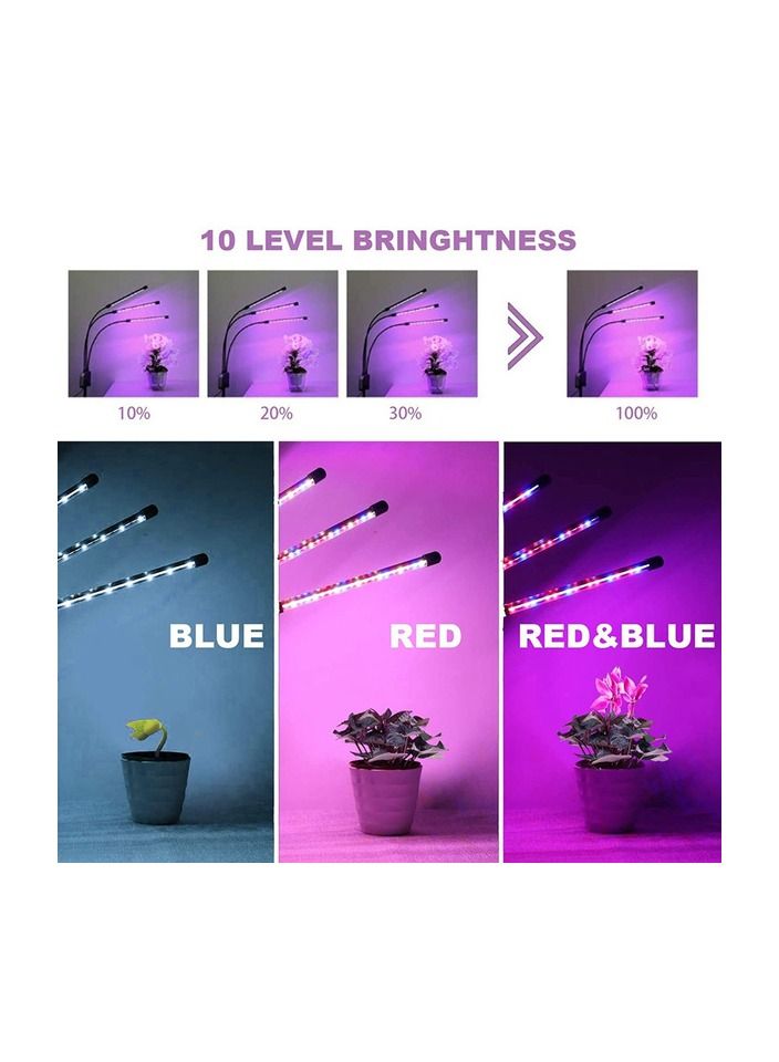 Generic 1-Piece 4 Heads with Stand Adjustable LED Grow Lights for Indoor Plants  - Image 5