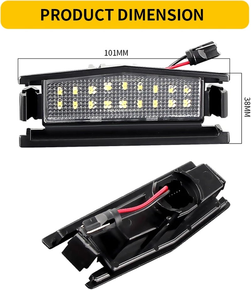 Vuzmode LED License Plate Lights for Mazda MX-5 Miata - Image 2