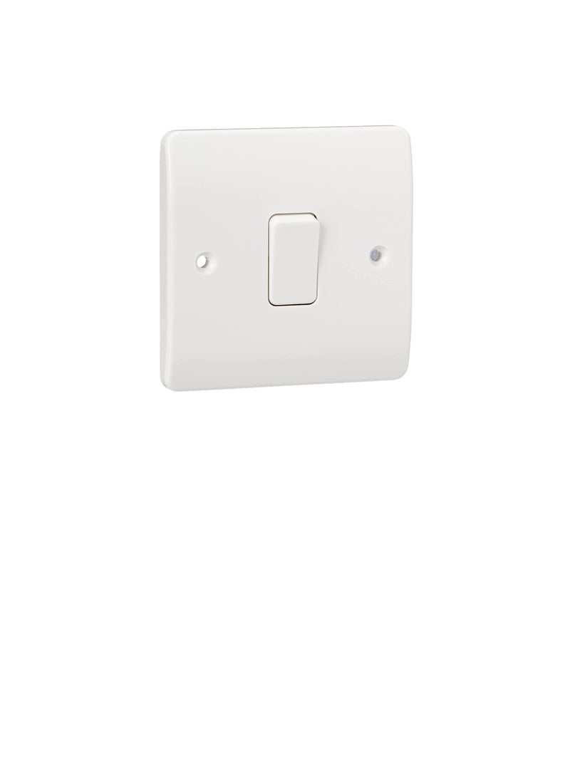 ام كي MK Logic Plus K4871 WHI 10A عمود واحد 2  طريقة Plateswitch 1 عصابة - Image 3