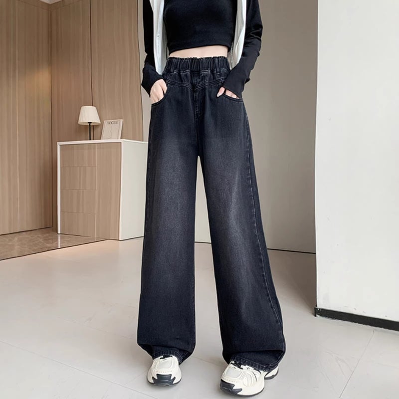 Unisex Classic Denim Jeans Loose Fit Daily Outdoor Wear - Image 5