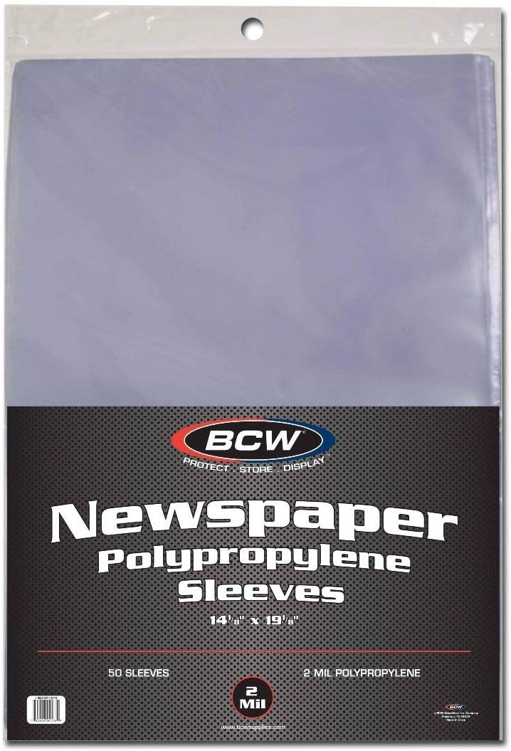 أغلفة صحفية من BCW بمقاس 14×19 بوصة