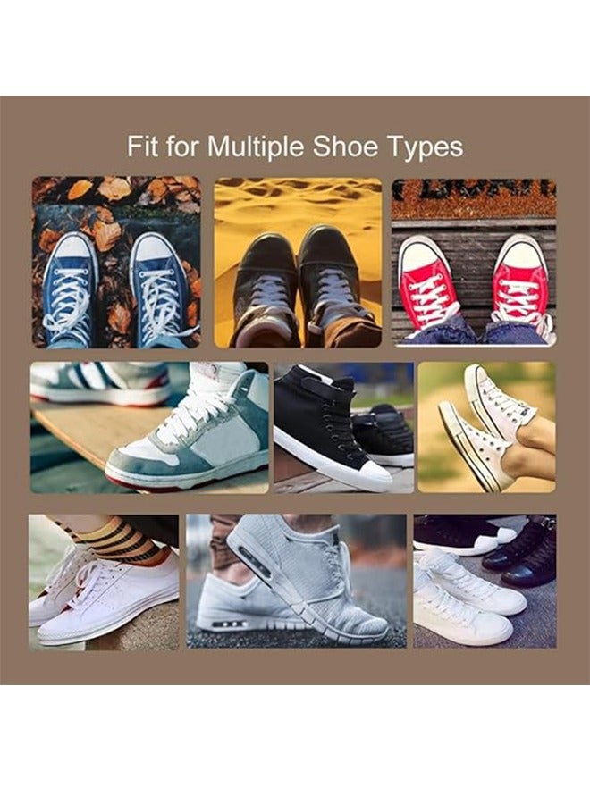 3 Pairs Flat Shoe Laces 8mm Single Layer for White Boys and Girls Shoes Sports Leisure Mountaineering Basketball Sneakers Everyday Use White - Image 4
